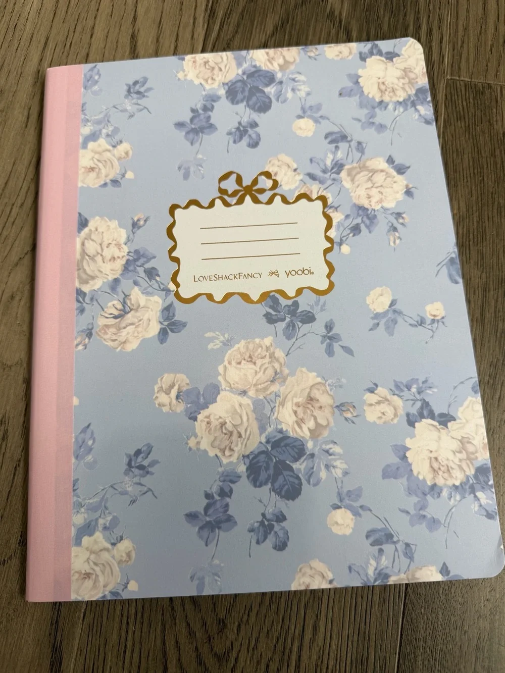 Bundle LoveShackFancy x Target Floral Notebook & Bow Pen Set Everblooming Roses